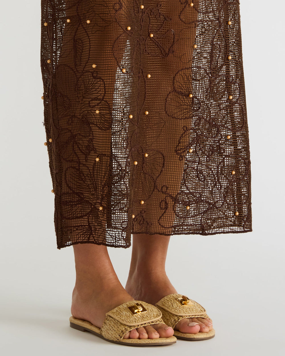 MORELAND Mocha Quilted Slide Women's Sandal | Steve Madden online