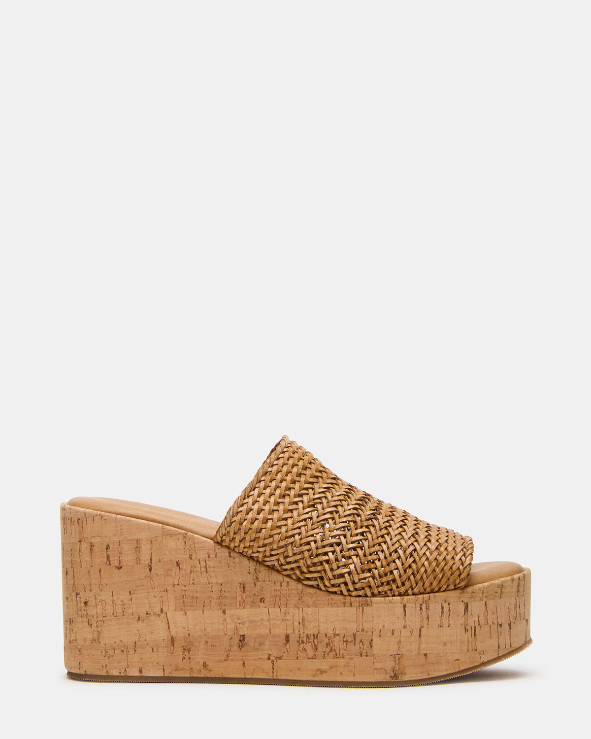 COASTAL Raffia Platform Wedge Mule Women's Sandal | Steve Madden outlet