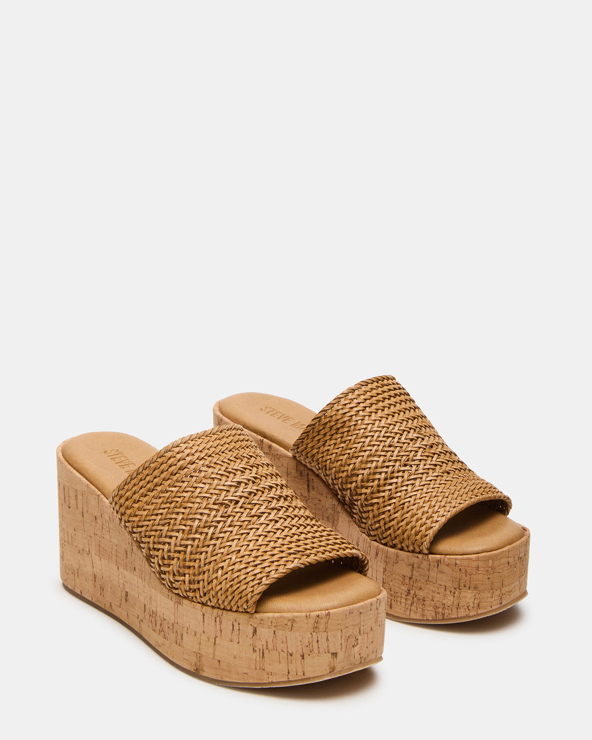 COASTAL Raffia Platform Wedge Mule Women's Sandal | Steve Madden outlet