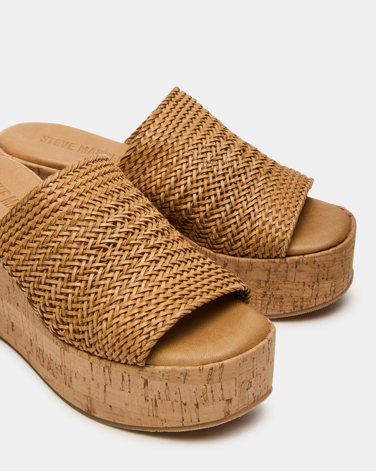 COASTAL Raffia Platform Wedge Mule Women's Sandal | Steve Madden outlet
