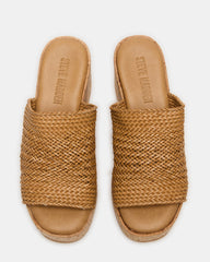 COASTAL Raffia Platform Wedge Mule Women's Sandal | Steve Madden outlet