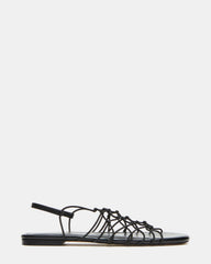 LIBRA Black Women's Strappy Flat Sandal | Steve Madden on Sale