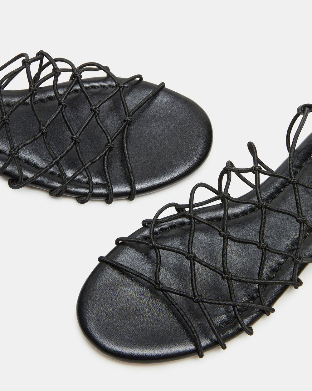 LIBRA Black Women's Strappy Flat Sandal | Steve Madden on Sale