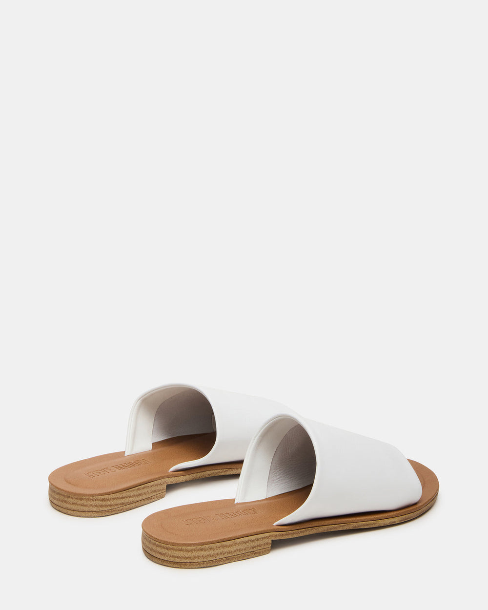 KIPP White Leather Slide Women's Sandal | Steve Madden near me