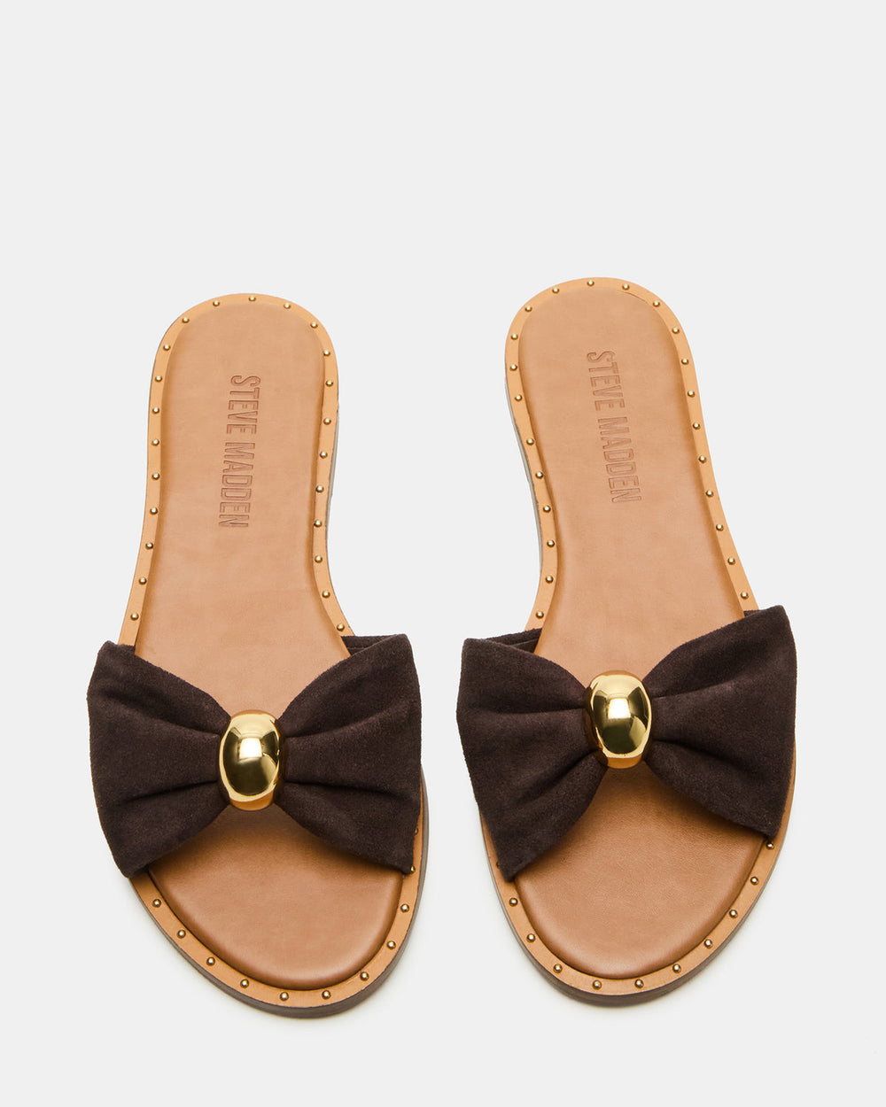 DIPSY Brown Suede Slide Rounded Toe Women's Sandal | Steve Madden online