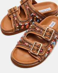 CABO Multi Beaded Footbed Slide | Women's Sandals | Steve Madden on Sale