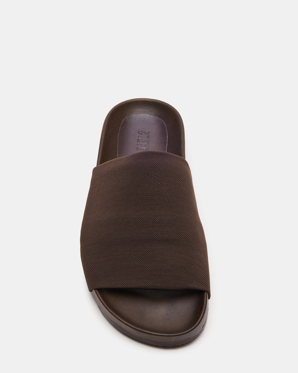 SANSA Brown Flatform Footbed Slide Women's Sandal | Steve Madden US