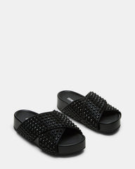 AVENDRA Black Multi Flatform Slide Women's Sandal | Steve Madden Sale