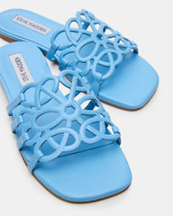 LOTUS Blue Leather Square-Toe Slide Women's Sandal | Steve Madden near me