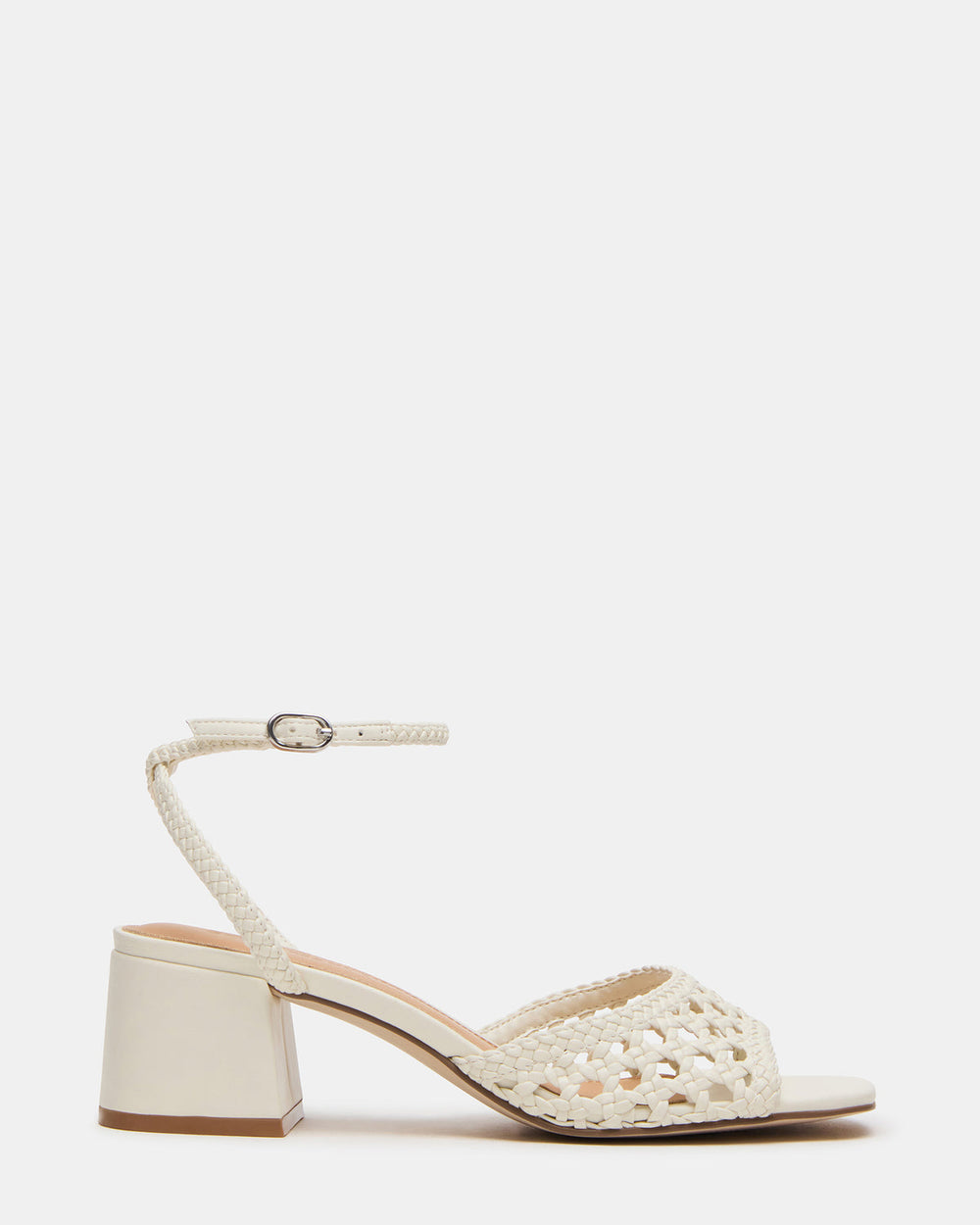 SOLEIL Bone Square-Toe Woven Women's Sandal | Steve Madden outlet