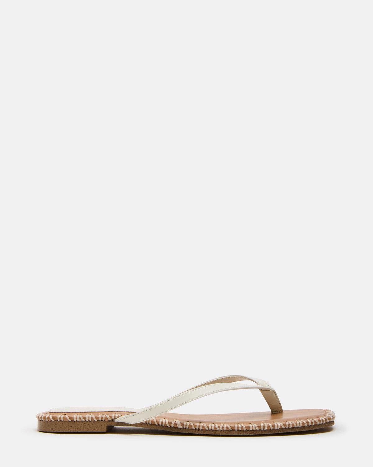 MARELLA Bone Leather Women's Thong Square-Toe Sandal | Steve Madden outlet
