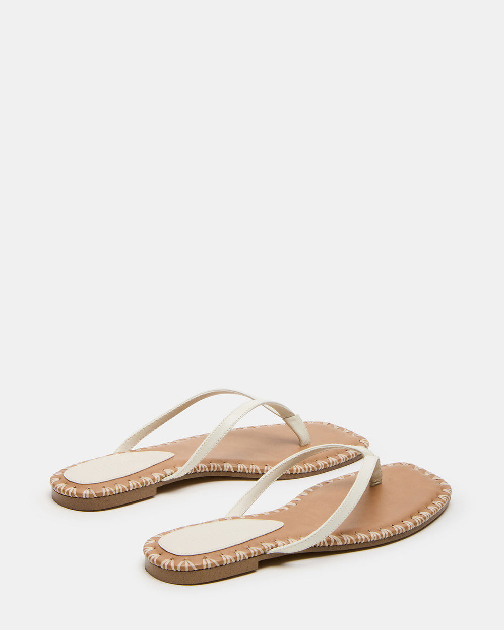 MARELLA Bone Leather Women's Thong Square-Toe Sandal | Steve Madden outlet