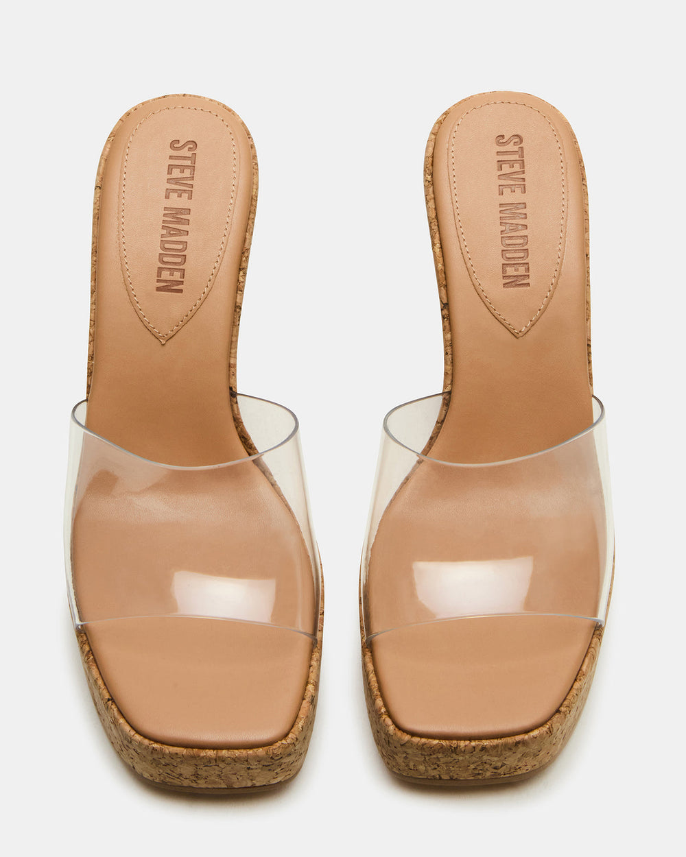 CAYMAN Clear Platform Square-Toe Wedge Women's Sandal | Steve Madden near me