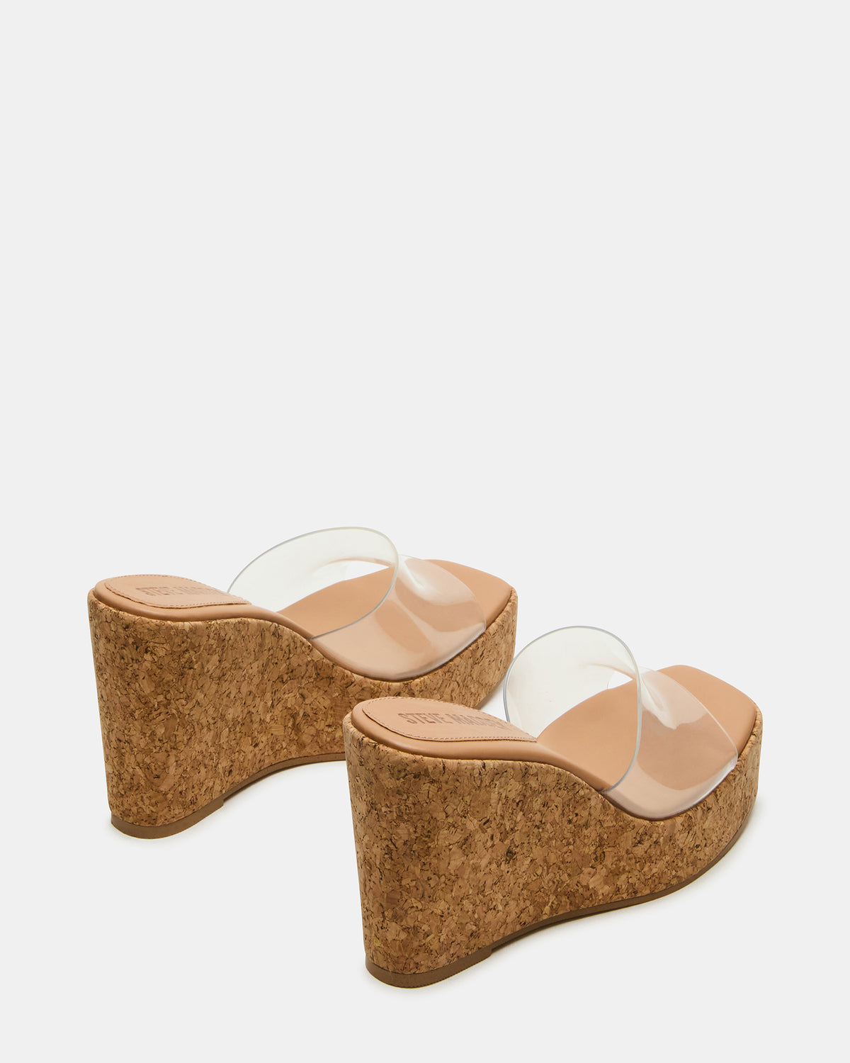 CAYMAN Clear Platform Square-Toe Wedge Women's Sandal | Steve Madden near me