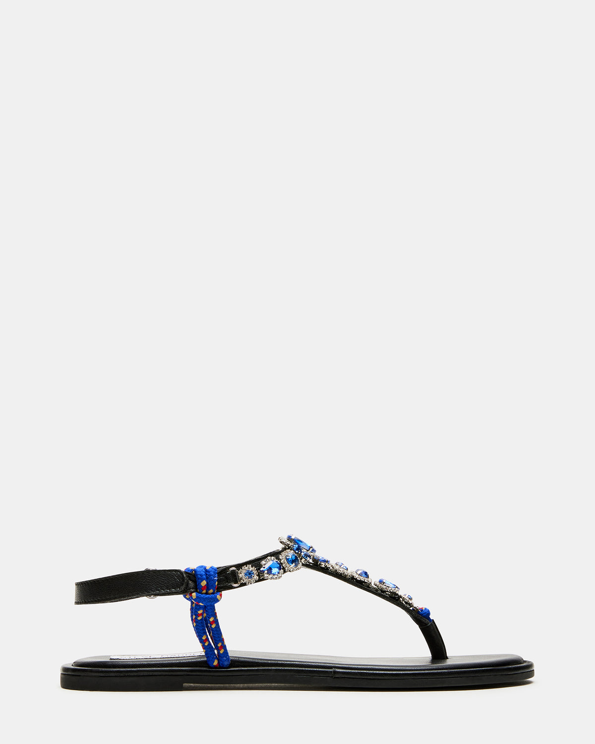 SOLITA Blue Multi Rhinestone Ornament Thong Sandal | Women's Sandals | Steve Madden online