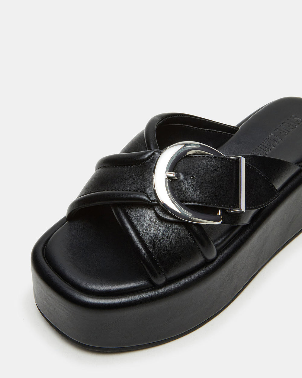 CYPHER Black Women's Platform Square Toe Sandal | Steve Madden US