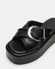 CYPHER Black Women's Platform Square Toe Sandal | Steve Madden US