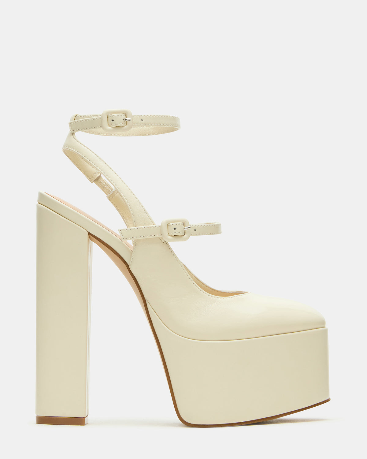 SCOTLYN Bone Leather Women's Platform Block Heel | Steve Madden discount