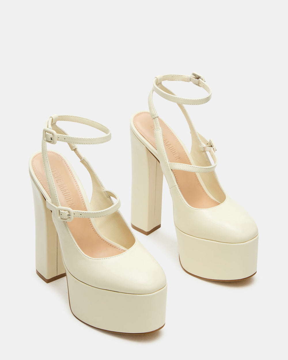 SCOTLYN Bone Leather Women's Platform Block Heel | Steve Madden discount
