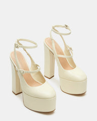 SCOTLYN Bone Leather Women's Platform Block Heel | Steve Madden discount