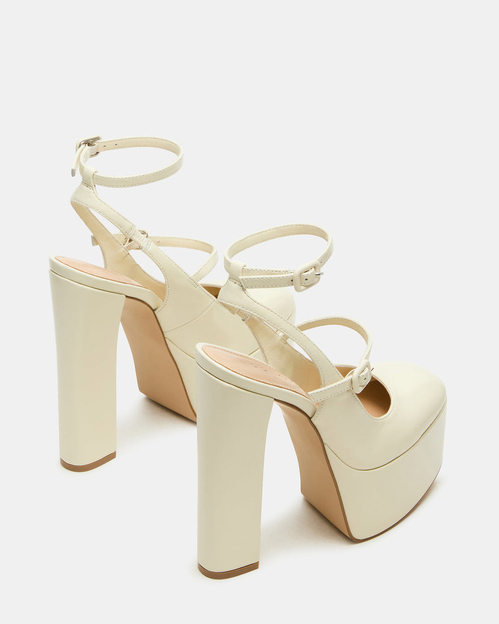 SCOTLYN Bone Leather Women's Platform Block Heel | Steve Madden discount