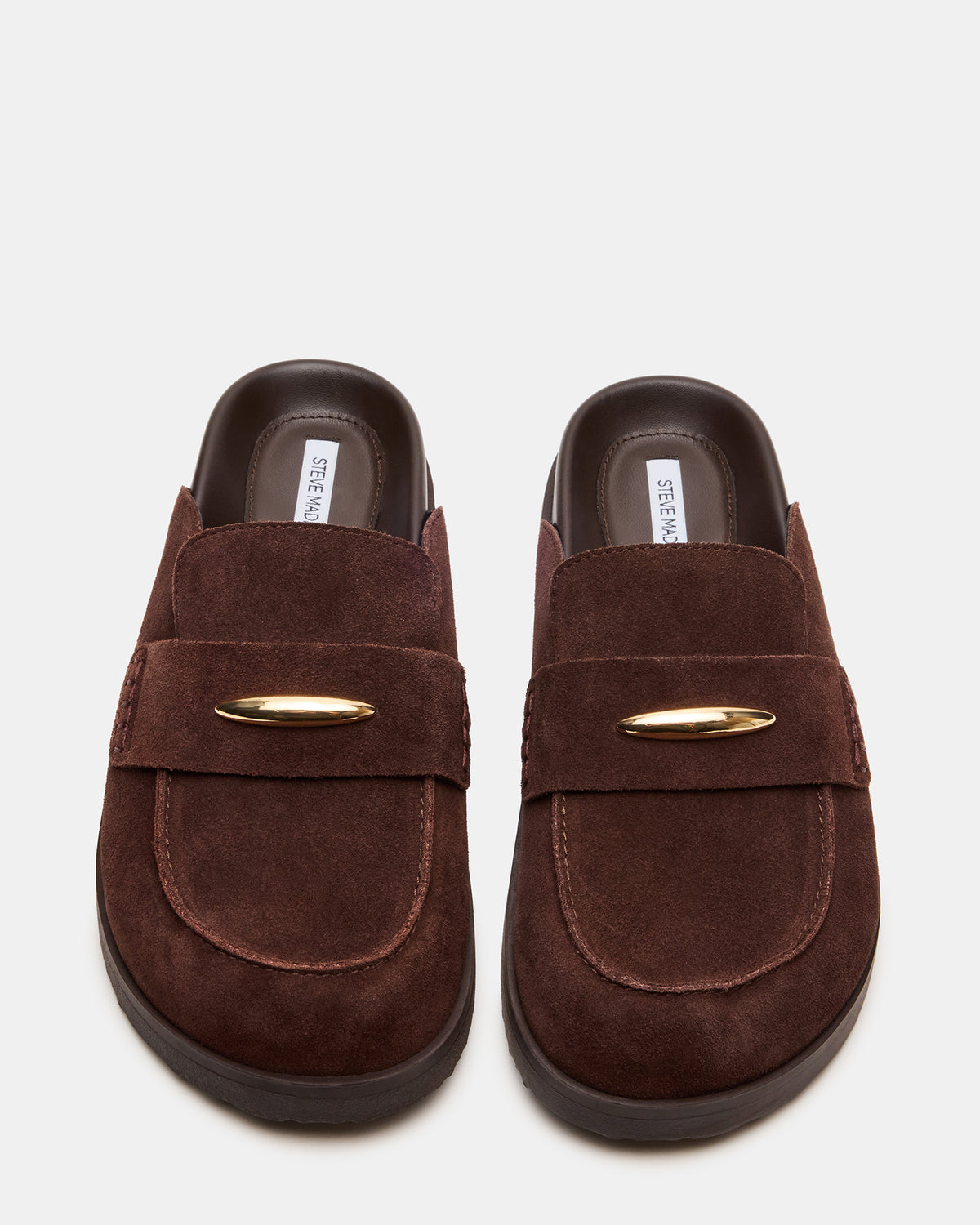 TOBIN Brown Suede Slip-On Mule Women's Flat | Steve Madden online