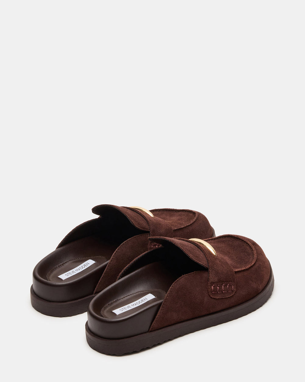 TOBIN Brown Suede Slip-On Mule Women's Flat | Steve Madden online