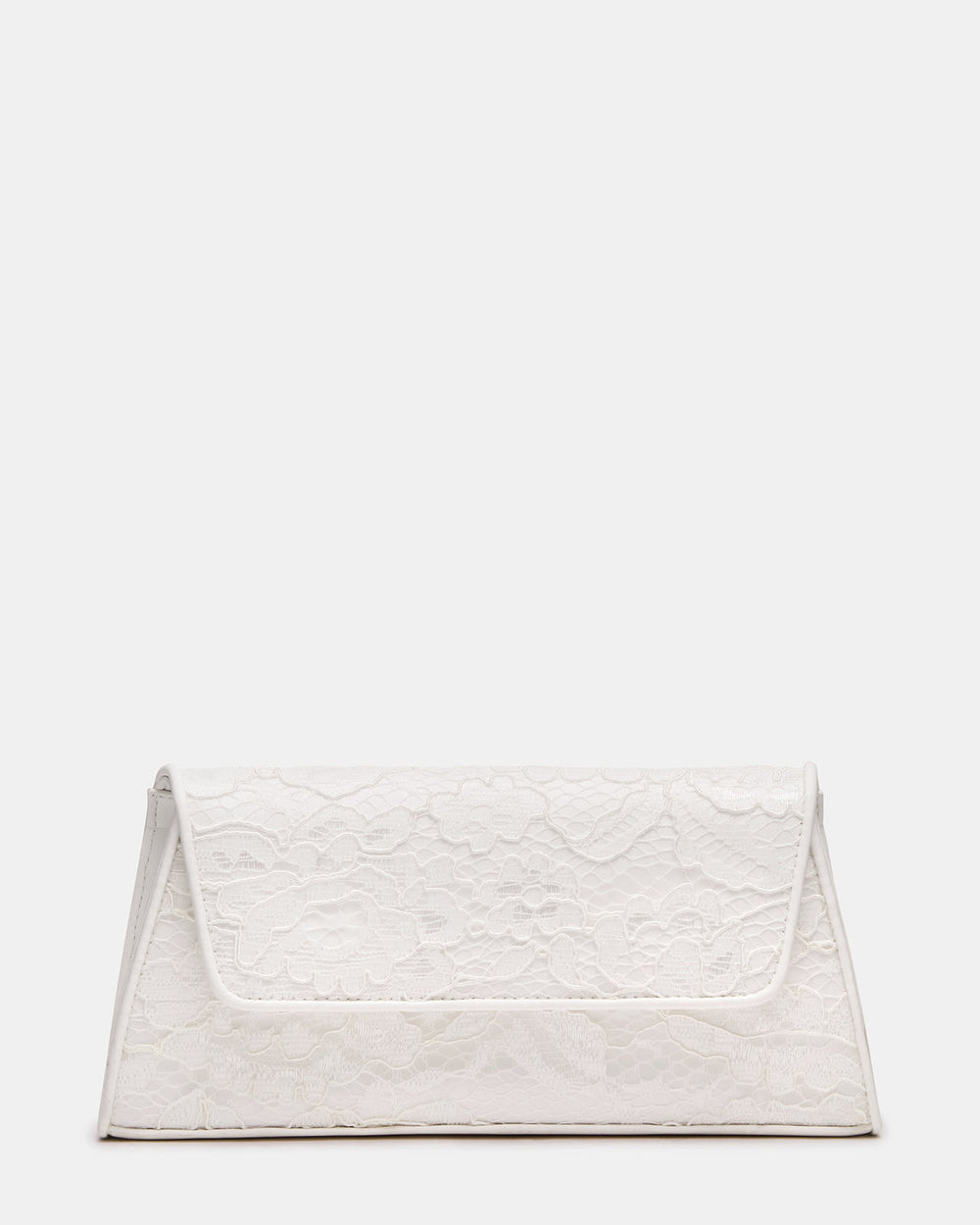 AVANT Bag White Lace French Binding Trapezoid Crossbody Clutch Handbag | Steve Madden outlet