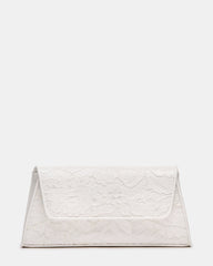 AVANT Bag White Lace French Binding Trapezoid Crossbody Clutch Handbag | Steve Madden outlet