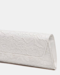 AVANT Bag White Lace French Binding Trapezoid Crossbody Clutch Handbag | Steve Madden outlet