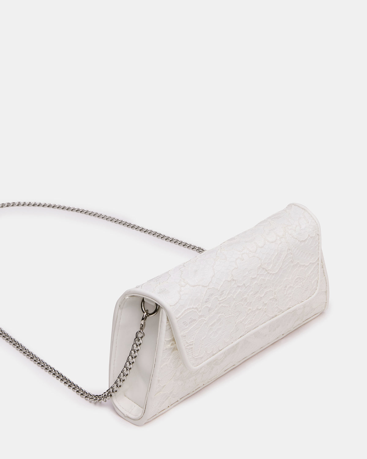 AVANT Bag White Lace French Binding Trapezoid Crossbody Clutch Handbag | Steve Madden outlet