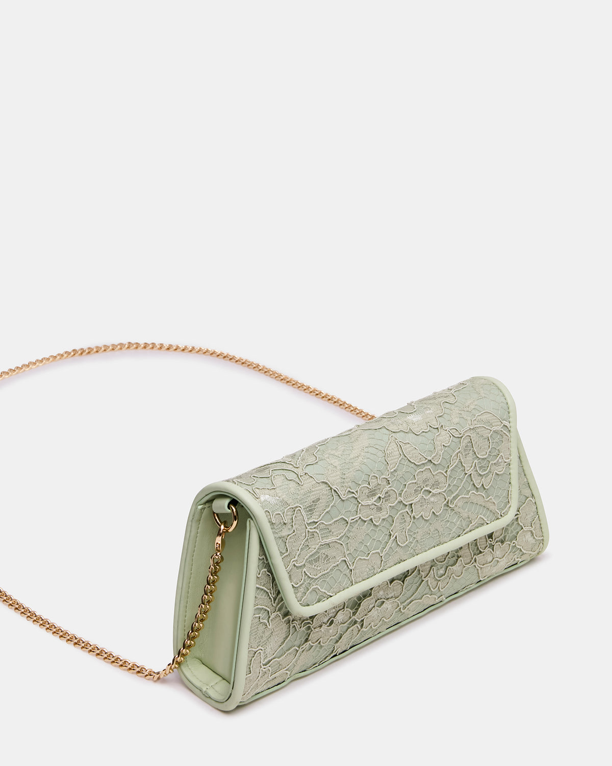AVANT Bag Pistachio French Binding Trapezoid Crossbody Clutch Handbag | Steve Madden Sale