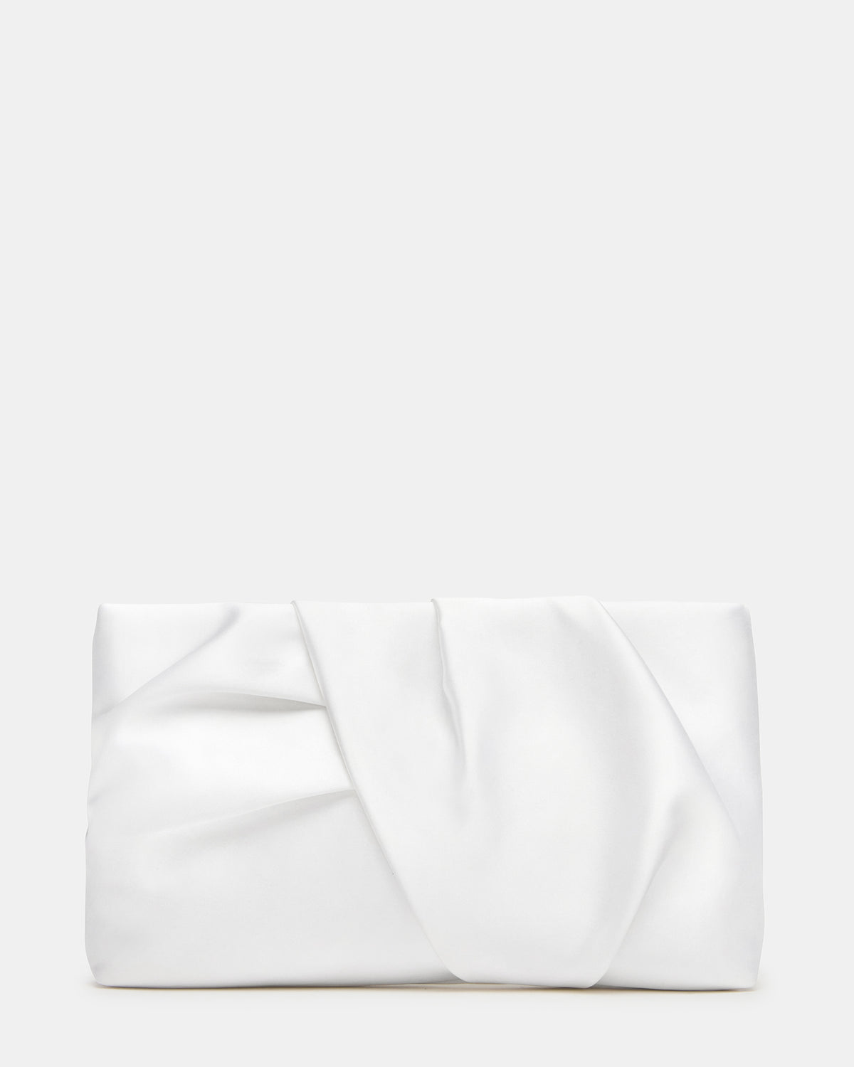 LILIA Bag White Elongated Pleated Crossbody Clutch Handbag | Steve Madden on Sale