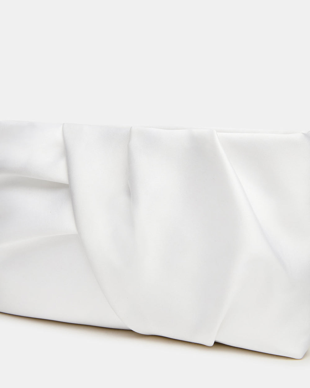 LILIA Bag White Elongated Pleated Crossbody Clutch Handbag | Steve Madden on Sale