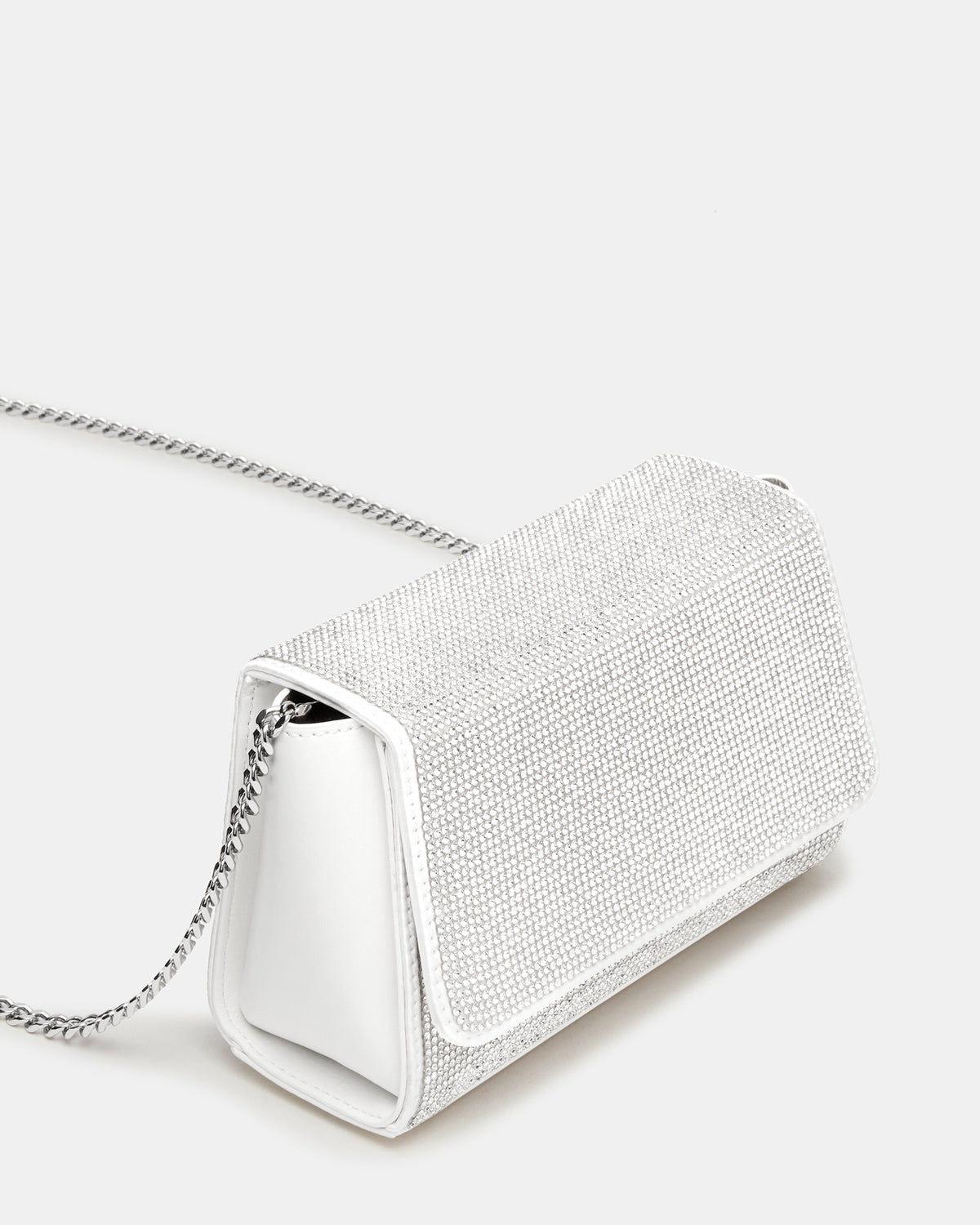 EVELINA Bag Rhinestones Angular Rhinestone Embellished Crossbody Mini Clutch Handbag | Steve Madden discount
