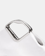 BARBARA Bag White Soft Satin Metal Bracelet Crossbody Clutch Handbag | Steve Madden online