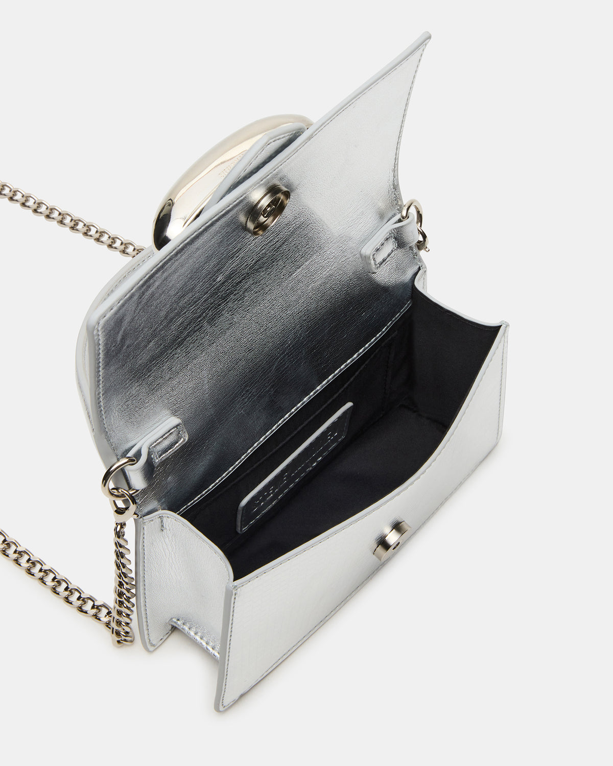 MISHELL Bag Silver Disco Top-Handle Mini Handbag | Steve Madden near me