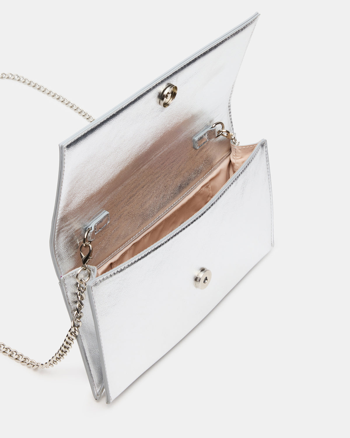 JULIANA Bag Silver Women's Crossbody Clutch Handbag | Steve Madden discount