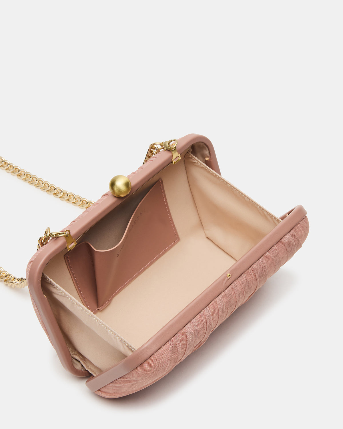ELEGANT Bag Mocha Soft Frame Metal Mesh Crossbody Clutch Handbag | Steve Madden US