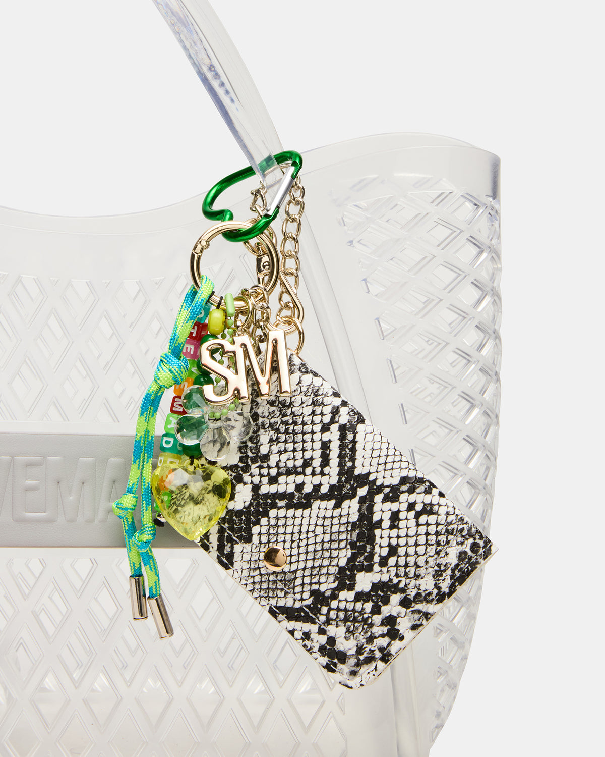 SUMMER Bag Clear Caged Jelly Top-Handle Tote Handbag | Steve Madden Sale
