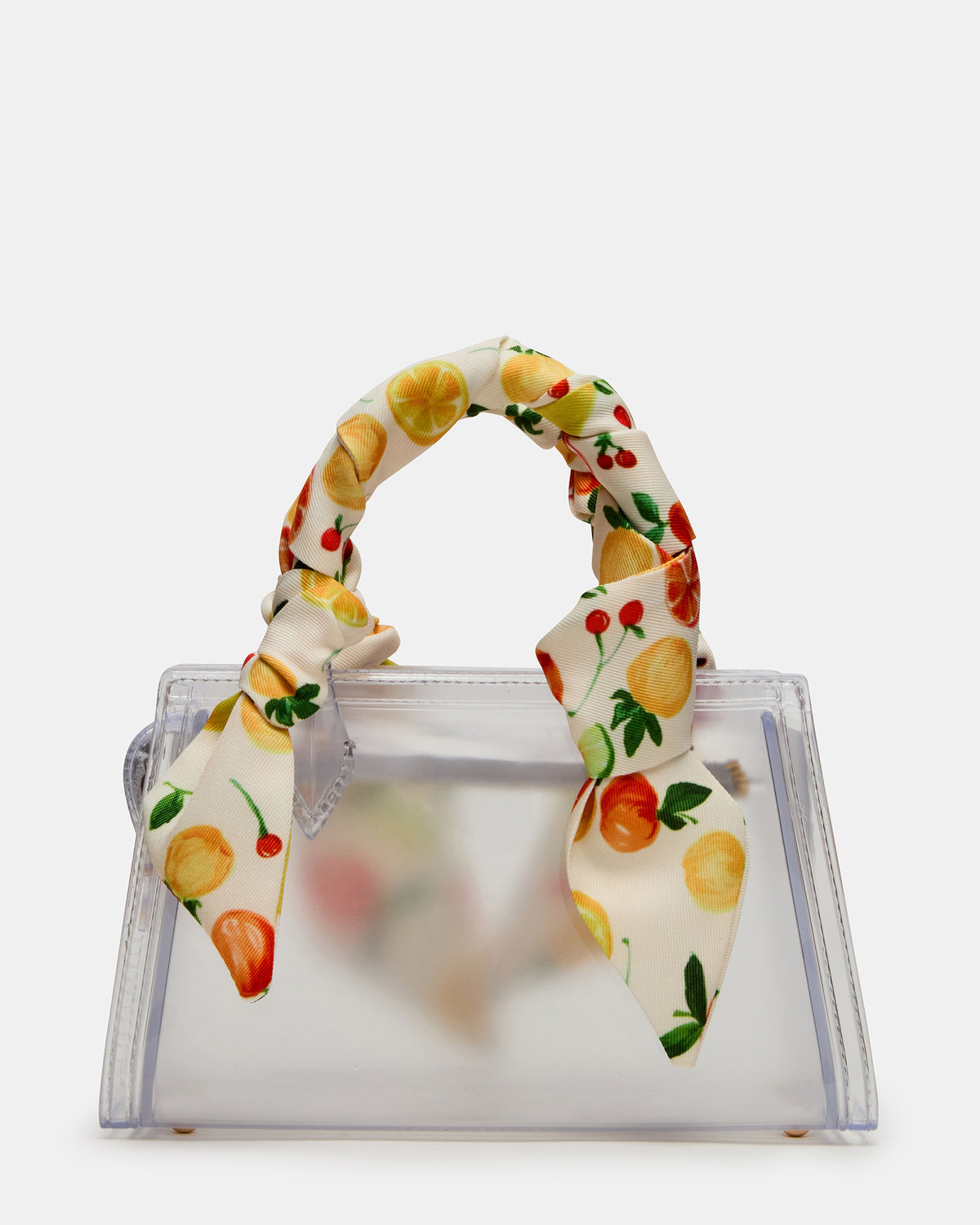 PEACH Jelly Bag Clear Mini Crossbody Top-Handle Handbag | Steve Madden for Sale