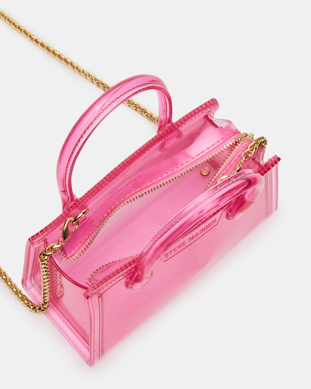 PEACH Jelly Bag Pink Mini Crossbody Top-Handle Handbag | Steve Madden near me