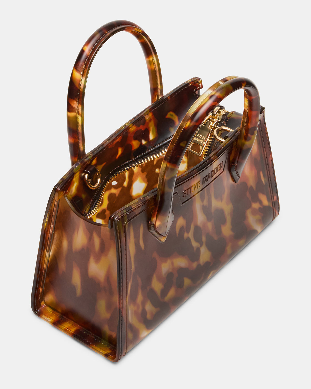 PEACH Jelly Bag Tortoise Mini Crossbody Top-Handle Handbag | Steve Madden online