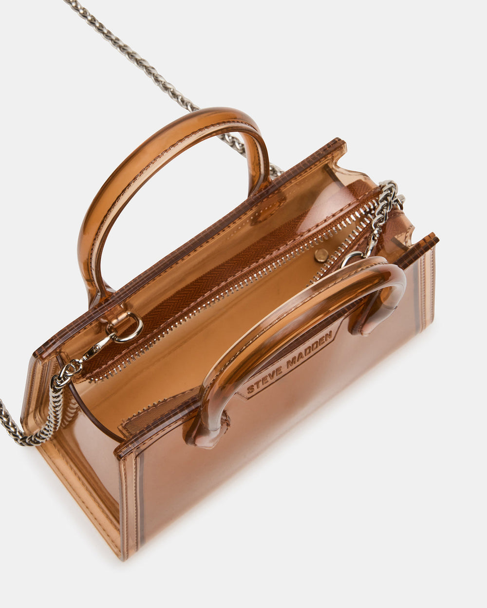PEACH Jelly Bag Tan Mini Crossbody Top-Handle Handbag | Steve Madden US