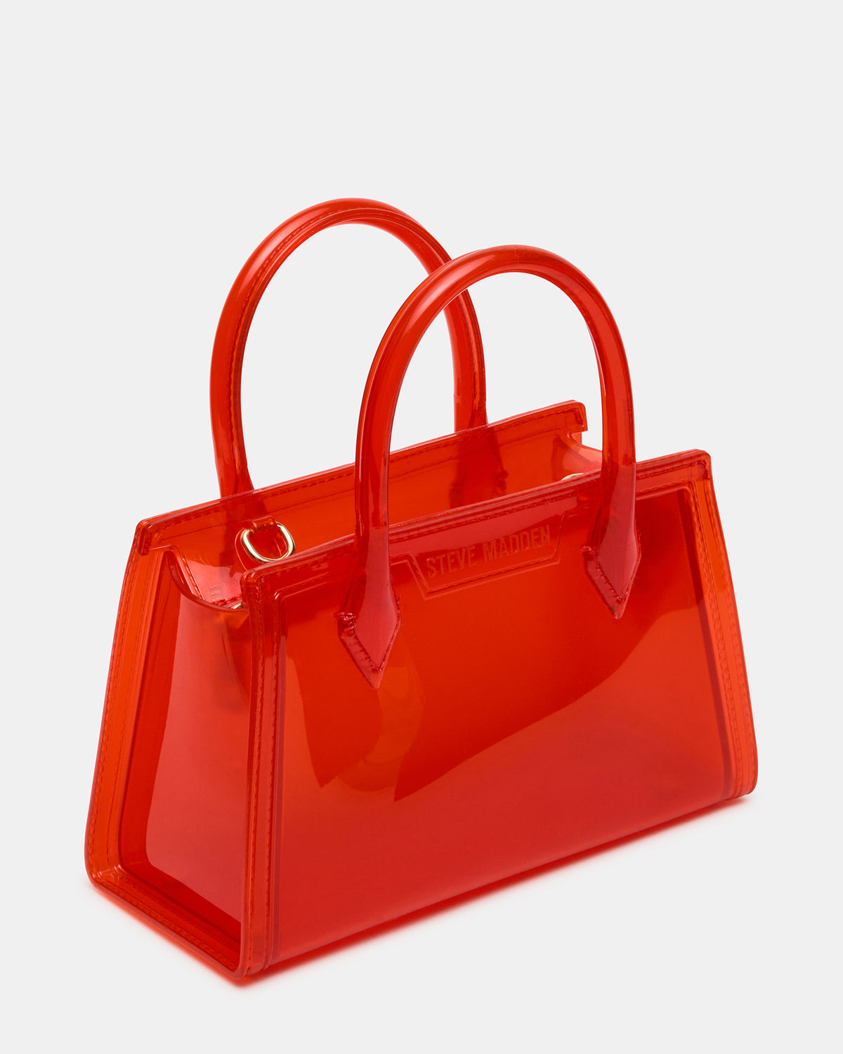 PEACH Jelly Bag Red Mini Crossbody Top-Handle Handbag | Steve Madden Sale