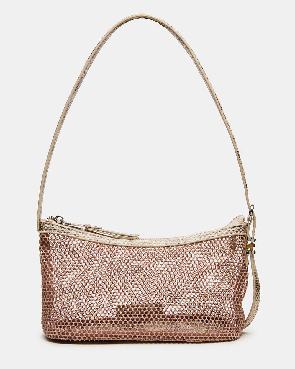 VIXEN Bag Blush Shoulder Strap Mesh Structured Bottom Women's Handbag | Steve Madden for Sale