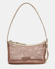 VIXEN Bag Blush Shoulder Strap Mesh Structured Bottom Women's Handbag | Steve Madden for Sale