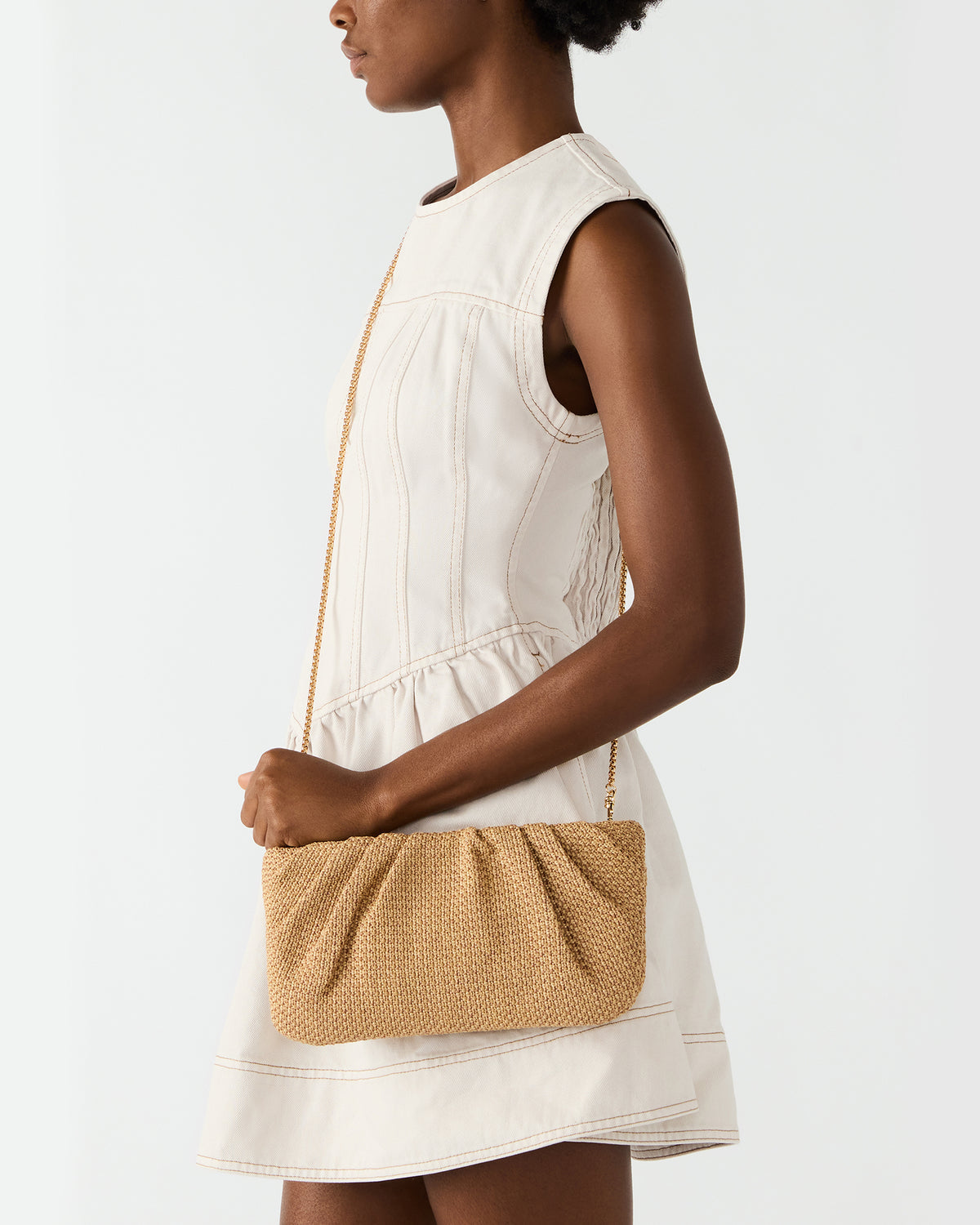 PALOMAA Bag Natural Straw Clutch Crossbody Handbag | Steve Madden near me