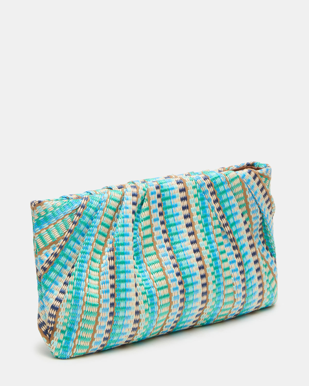 PALOMAA Bag Blue/Multi Straw Clutch Crossbody Handbag | Steve Madden online