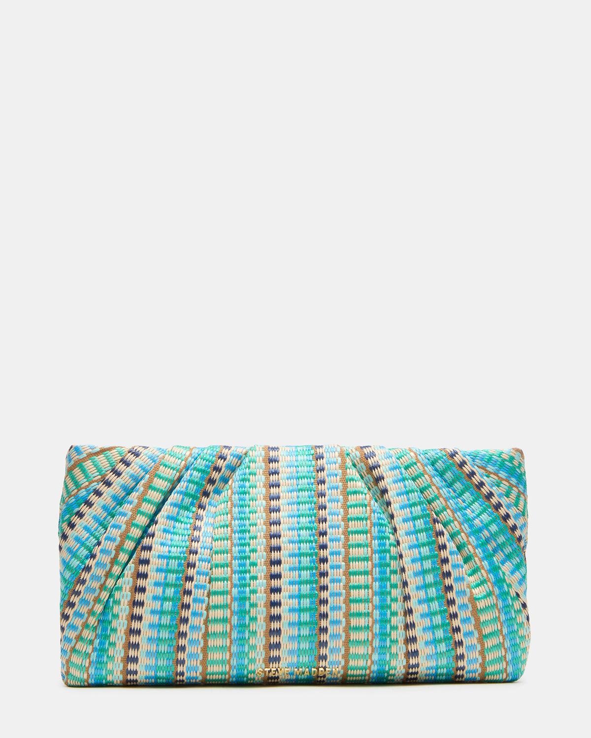 PALOMAA Bag Blue/Multi Straw Clutch Crossbody Handbag | Steve Madden online